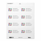 's Werelds beste oma heldere kleuren Etiket (Full Sheet)