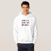 's Werelds beste oma heldere kleuren Hoodie (Voorkant volledig)