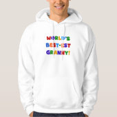 's Werelds beste oma heldere kleuren Hoodie (Voorkant)