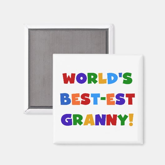 's Werelds beste oma heldere kleuren Magneet (Voorkant / Achterkant)