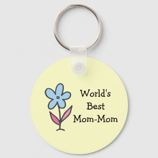 's Werelds beste oma-mam-kleinkinderen Names Flowe Sleutelhanger (Voorkant)