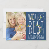 's Werelds beste oma Moederdag fotokaart Kaart (Voorkant)