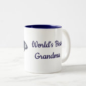 's Werelds beste oma Mok blauwe vlinder (Voorkant rechts)