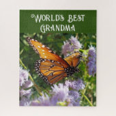 's Werelds beste oma mooie monoarch vlinder Legpuzzel (Verticaal)