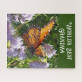 's Werelds beste oma mooie monoarch vlinder Legpuzzel (Horizontaal)