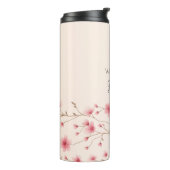 'S Werelds Beste Oma - Pastel Bloemen Gepersonalis Thermosbeker (Gedraaid links)