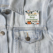 's Werelds beste oma pin Vierkante Button 5,1 Cm (In situ)