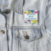 's Werelds beste oma pin Vierkante Button 5,1 Cm (In situ)