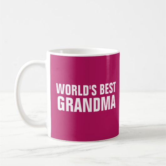 'S WERELDS BESTE OMA roze KOFFIE MOK (Links)