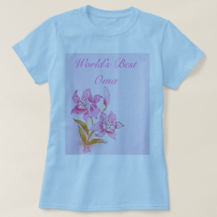 's Werelds beste oma roze Lily T-Shirt