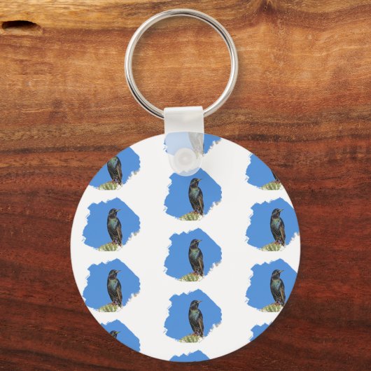 'S Werelds beste oma Starling en Cactus Zuidwest Sleutelhanger (Achterkant)