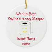 's Werelds beste online boodschapper Keramisch Ornament (Voorkant)