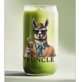 's Werelds beste ooit Funcle oom Funny Llama Blikvorm Glas