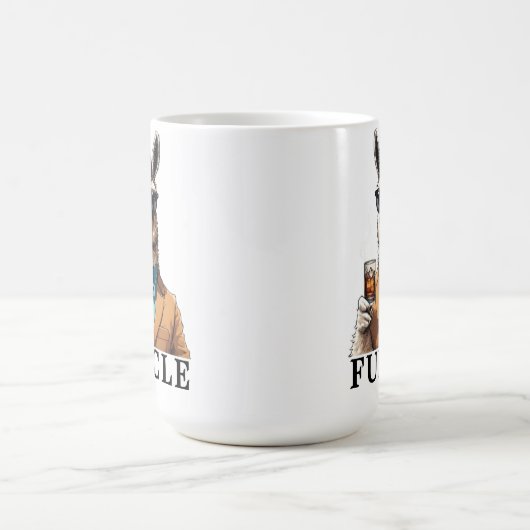 's Werelds beste ooit Funcle oom Funny Llama Koffiemok (Center)