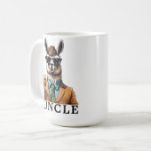 's Werelds beste ooit Funcle oom Funny Llama Koffiemok (Voorkant links)