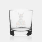 's Werelds beste ooit Funcle oom Funny Llama Whisky Glas (Achterkant)