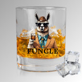 's Werelds beste ooit Funcle oom Funny Llama Whisky Glas