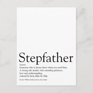 's Werelds beste ooit stepfather, Stepdad Definiti Briefkaart