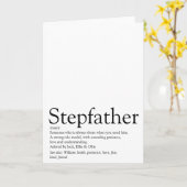 's Werelds beste ooit stepfather, Stepdad Definiti Kaart (Gele Bloem)