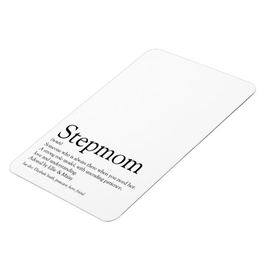 's Werelds beste ooit Stepmoeder, Stepmoeder Defin Magneet (Linkerzijde)