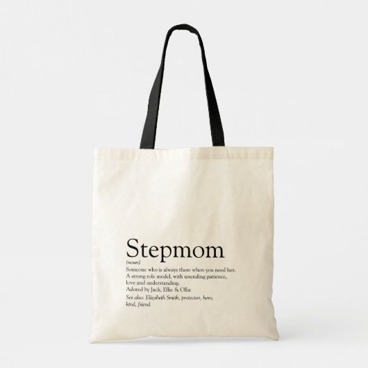 's Werelds beste ooit Stepmoeder, Stepmoeder Defin Tote Bag (Achterkant)