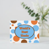 's Werelds beste oom Briefkaart (Staand voorkant)