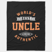 's Werelds beste oom Fleece Deken (Voorkant)