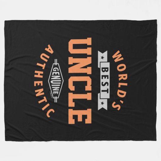 's Werelds beste oom Fleece Deken (Voorkant (Horizontaal))