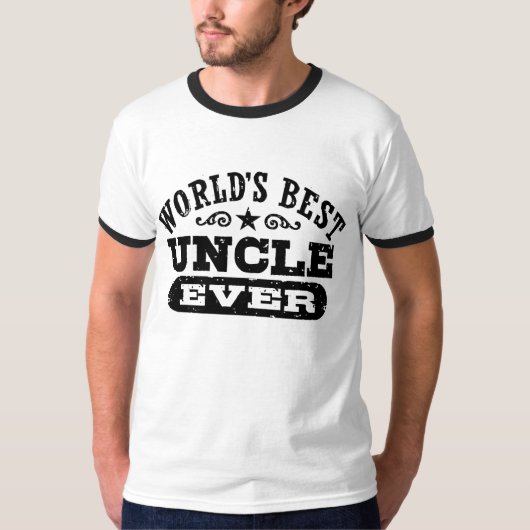 's Werelds beste oom ooit T-shirt (Voorkant)