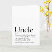 'S Werelds Beste Oom Spier Definitie Kaart (Gele Bloem)