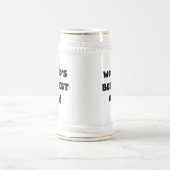 's Werelds beste Opa Black Text T-shirts en gesche Bierpul (Center)