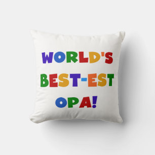 's Werelds beste Opa Bright Colors Gifts Kussen