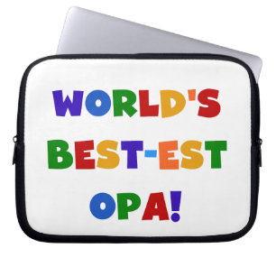 's Werelds beste Opa Bright Colors Gifts Laptop Sleeve