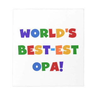 's Werelds beste Opa Bright Colors Gifts Notitieblok