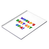 's Werelds beste Opa Bright Colors Gifts Notitieboek (Linkerzijde)