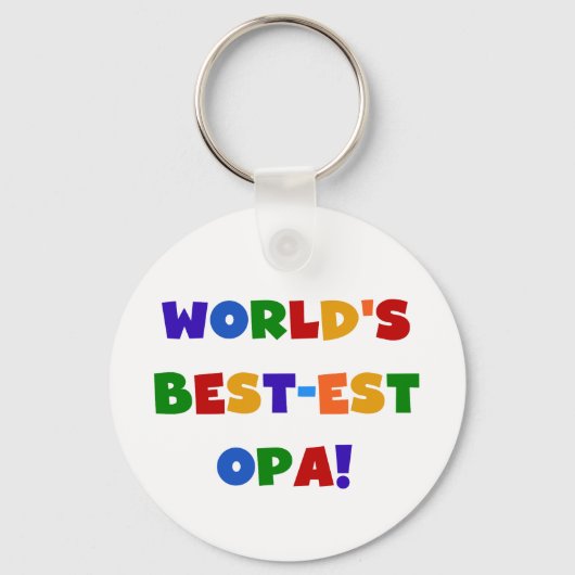 's Werelds beste Opa Bright Colors Gifts Sleutelhanger (Voorkant)