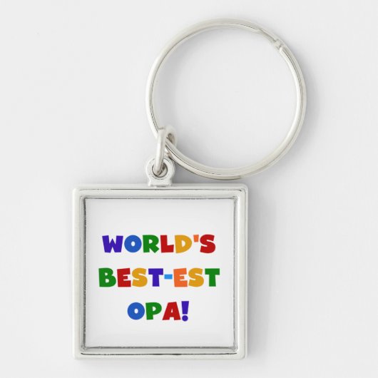 's Werelds beste Opa Bright Colors Gifts Sleutelhanger (Voorkant)