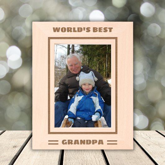 'S Werelds Beste Opa Custom Text Vaderdag Cool Gegraveerde Lijstjes