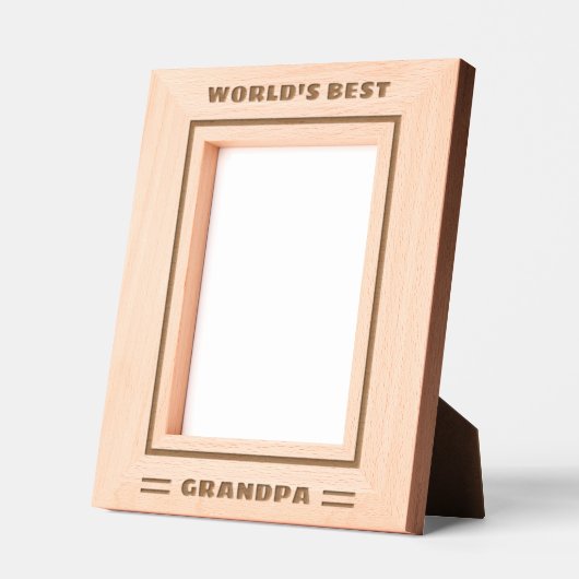 'S Werelds Beste Opa Custom Text Vaderdag Cool Gegraveerde Lijstjes (Links)