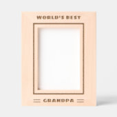 'S Werelds Beste Opa Custom Text Vaderdag Cool Gegraveerde Lijstjes (Voorkant)