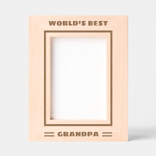 'S Werelds Beste Opa Custom Text Vaderdag Cool Gegraveerde Lijstjes (Voorkant)