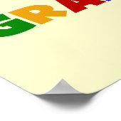 's Werelds beste opa heldere kleuren-cadeaus Poster (Hoek)