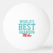 's Werelds beste opa kerst foto Pingpongbal (Voorkant)