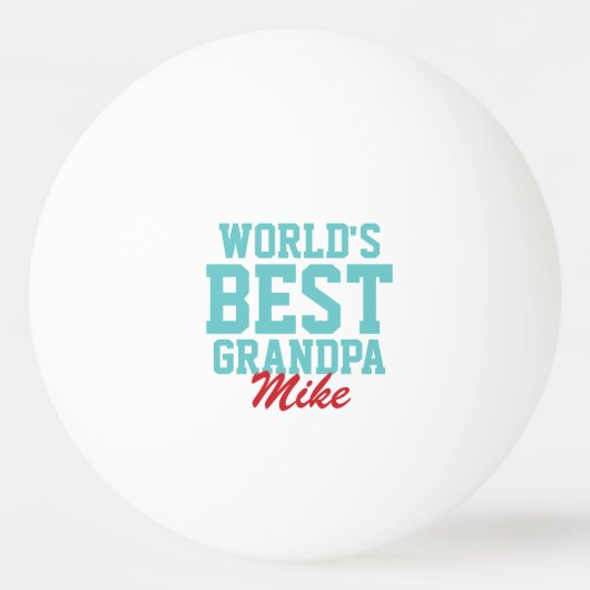 's Werelds beste opa kerst foto Pingpongbal (Voorkant)