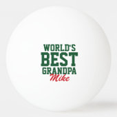 's Werelds beste opa kerst foto Pingpongbal (Voorkant)
