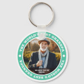 's Werelds beste opa moderne maatfoto Sleutelhanger (Voorkant)