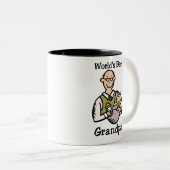 's Werelds beste opa-mok Tweekleurige Koffiemok (Voorkant rechts)