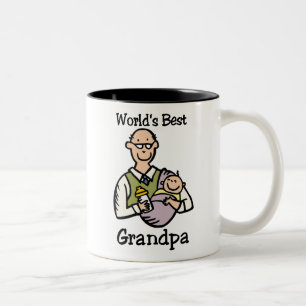 's Werelds beste opa-mok Tweekleurige Koffiemok