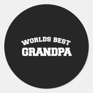 's Werelds beste opa nieuwe opa's Ronde Sticker