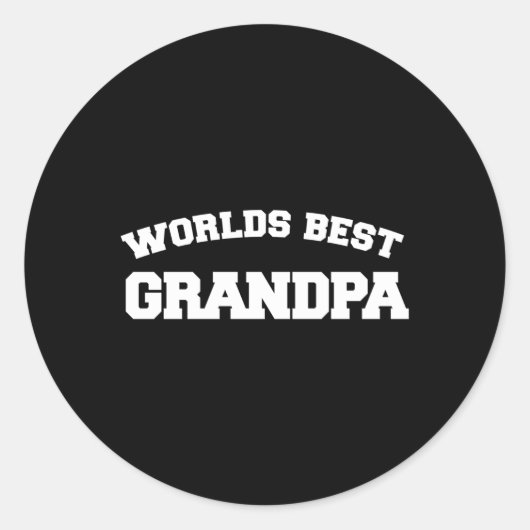 's Werelds beste opa nieuwe opa's Ronde Sticker (Voorkant)